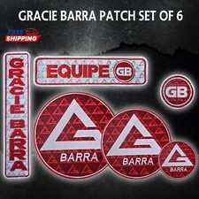Gracie Barra Novo Conjunto de Patches VERMELHOS Alta Qualidade Melhor GB CONJUNTO DE BORDADO JIU JITSU comprar usado  Enviando para Brazil