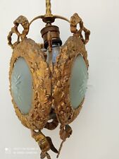 Lampadario bronzo vetro usato  Caserta