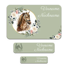 50er Set personalisierte Namensaufkleber "03 Pferde" Sticker mit Wunschname comprar usado  Enviando para Brazil