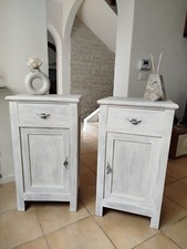 Coppia comodini shabby usato  Udine