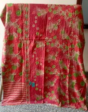 Colcha de algodão vintage indiana feita à mão Kantha cobertor Ralli Gudari, usado comprar usado  Enviando para Brazil