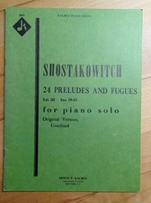 Schostakowitsch preludes and gebraucht kaufen  Kleve