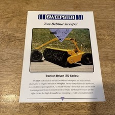 Sweepster tow behind for sale  Hanover