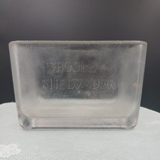 Caixa de Geladeira de Vidro CROSLEY SHELVADORQ Sem Tampa *Lábio Flea Bit VINTAGE , usado comprar usado  Enviando para Brazil