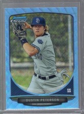 2013 Bowman Draft Picks Chrome refrator de onda azul Dustin Peterson #BDPP10 comprar usado  Enviando para Brazil