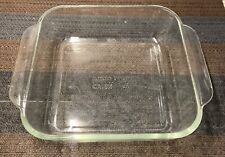 Vintage Pyrex, 2 quartos 222-R transparente 8 x 8 x 2 quadrado assadeira/prato para bolo comprar usado  Enviando para Brazil