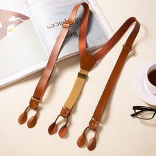 Vintage leather buttons for sale  LONDON