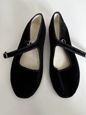 Samtschläppchen mary janes gebraucht kaufen  Moers