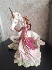 Lady unicorn ornament for sale  CREWE