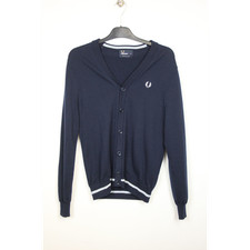 Cardigan vintage bleu d'occasion  Vouneuil-sous-Biard