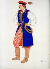 Poland krakow costume...antiqu d'occasion  Saint-Cyprien