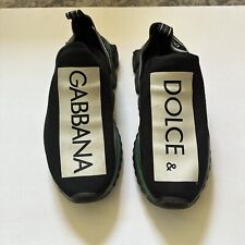 Tênis Dolce & Gabbana Sorrento Preto Verde Tamanho 13 Masculino Eu 47 Slip On comprar usado  Enviando para Brazil