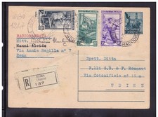 Cartolina postale quadriga usato  Italia