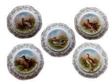 Usado, Pratos antigos de porcelana Mignon Z.S.& Co Baviera pássaros caça rosas comprar usado  Enviando para Brazil