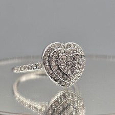 Pave crystal heart for sale  Lake Grove