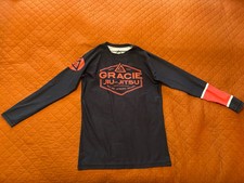 Black Rank Gracie University Jiu-Jitsu Rashguard, manga comprida, médio masculino comprar usado  Enviando para Brazil