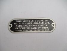 Typenschild schild jaguar gebraucht kaufen  Goch