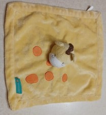 Edredom Tiddliwinks Baby Lovey girafa amarelo laranja manchas lã cetim comprar usado  Enviando para Brazil