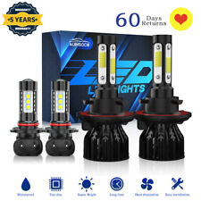 Kit combo 4 lâmpadas farol de LED Hi/Lo + farol de neblina para 2007-12 Ford Mustang 6500K comprar usado  Enviando para Brazil