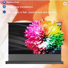 Proyector Láser ULR, Pantalla Elevadora de Suelo Eléctrica Tela Cristal Negro. segunda mano  Embacar hacia Mexico