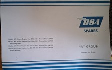 Bsa parts manual for sale Bsa parts manual for sale  MARCH