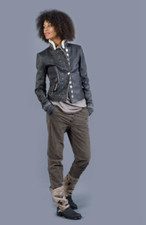 Veste cuir marron d'occasion  Brazey-en-Plaine