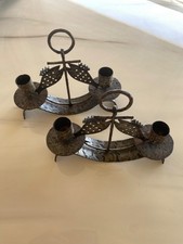 Two vintage wrought d'occasion  Expédié en Belgium