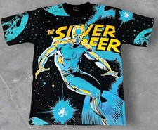 Camiseta Vintage Moderna Surfista Prateado Vs Cabo AOP Grande Gráfica Tamanho 2XL  comprar usado  Enviando para Brazil