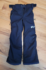 Pantalones de esquí HELLY HANSEN Recco para niño talla 140/10 negros con aislamiento de cintura ajustable, usado segunda mano  Embacar hacia Argentina