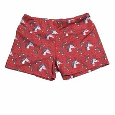 Shorts de treino esportivo feminino rosa unicórnio arco-íris cintura elástica tamanho pequeno comprar usado  Enviando para Brazil