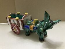 Majolica pottery donkey for sale  SHANKLIN