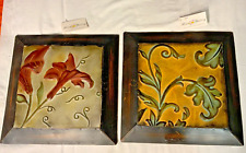 Metal embossed floral for sale  West Branch