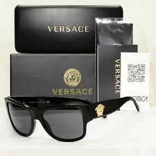 Versace Gold Medusa Okulary przeciwsłoneczne Czarne Kwadratowe Projektant mody MOD VE 4275 GB1/87 na sprzedaż  Wysyłka do Poland