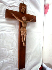 Wandkreuz kruzifix geschnitzt gebraucht kaufen  Mering