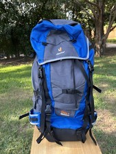 Mochila Deuter 55+ Guia Caminhada Pacote Acampamento Montanha Snowboard Esqui AZUL comprar usado  Enviando para Brazil