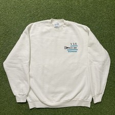 Moletom promocional vintage anos 90 Siemens Hicom 300 tecnologia telefônica GG branco, usado comprar usado  Enviando para Brazil