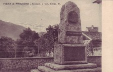 Cartolina monumento vittorio usato  Primiero San Martino di Castrozza