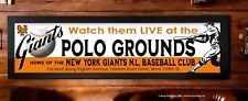 Arte emoldurada de beisebol NY Giants Polo Grounds PVC 9"x36" comprar usado  Enviando para Brazil