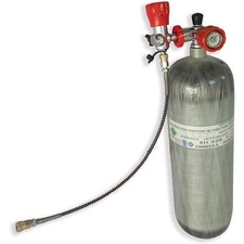 Tanque de ar de fibra de carbono com certificação DOT 6.8L 30MPA paintball PCP tanque com conjunto de válvulas comprar usado  Enviando para Brazil