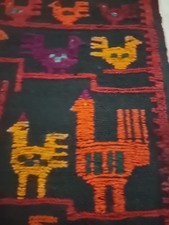 Vintage gobelin Polish Warsztatt Wzorcowe Tkany ptak Ściana Wiszący Sztuka bohoDecor, używany na sprzedaż  Wysyłka do Poland