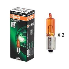 2 x Osram HY21W 12V 21W base âmbar BAW9s lâmpada globo baioneta ultra vida (2 lâmpadas) comprar usado  Enviando para Brazil