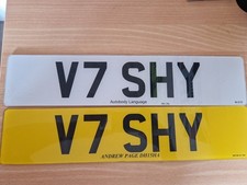 Number plate shy for sale  BRAINTREE