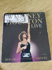 Whitney Houston Live: Her Greatest Performances ~ Ex Library CD, DVD w/Booklet comprar usado  Enviando para Brazil