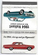 1964 Plymouth Valiant Matchbook Phoenix, AZ Town & Country Chrysler comprar usado  Enviando para Brazil