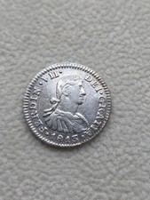 Moeda colonial espanhola escassa 1813 Mo JJ México prata 1/2 real Ferdin VII  comprar usado  Enviando para Brazil