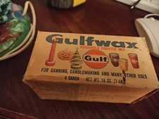 Vintage gulf wax for sale  Buna