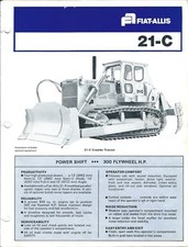 Folheto de equipamento - Fiat-Allis - 21-C - Trator de esteira - c1979 (E4085) comprar usado Folheto de equipamento - Fiat-Allis - 21-C - Trator de esteira - c1979 (E4085) comprar usado  Enviando para Brazil