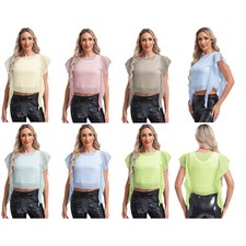 Blusa feminina Dailywear elegante camisa chiffon blusas fofas verão roupa para casa dança, usado comprar usado  Enviando para Brazil