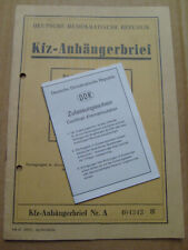 Kfz brief kraftfahrzeugbrief gebraucht kaufen  Wernigerode