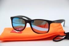 NOVO ÓCULOS DE SOL RAY-BAN RJ 9062S 7013/55 PRETO ESPELHADO ARMAÇÃO AUTÊNTICA 48-16 comprar usado  Enviando para Brazil
